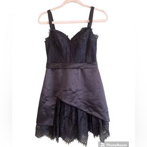 Bridess LBD Lace Black Sexy Intimate Lingerie Cocktail Bust Dress Sz 6